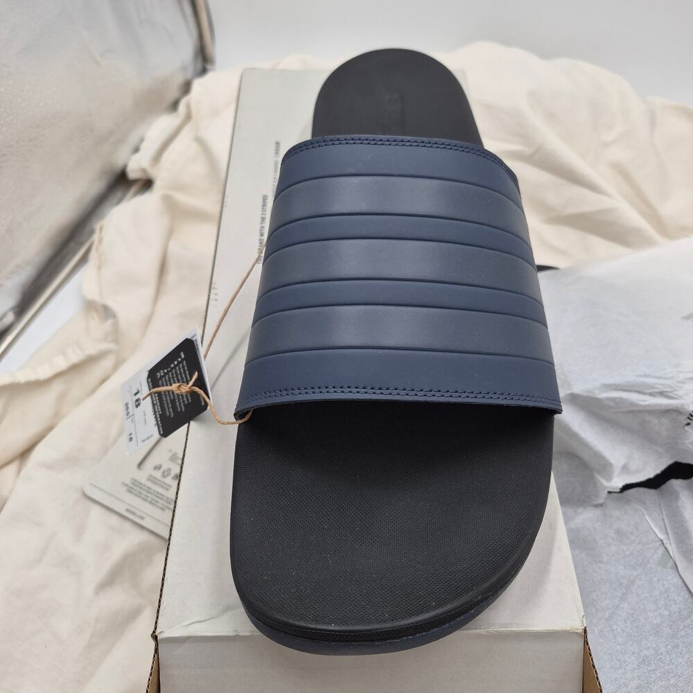 NEW adidas Adilette Noshower Comfort Slides slip-on navy MENS SZ 18